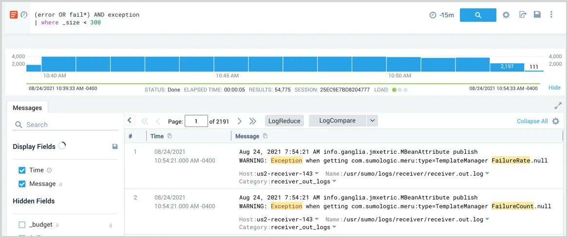 Log Monitoring in Sumologic