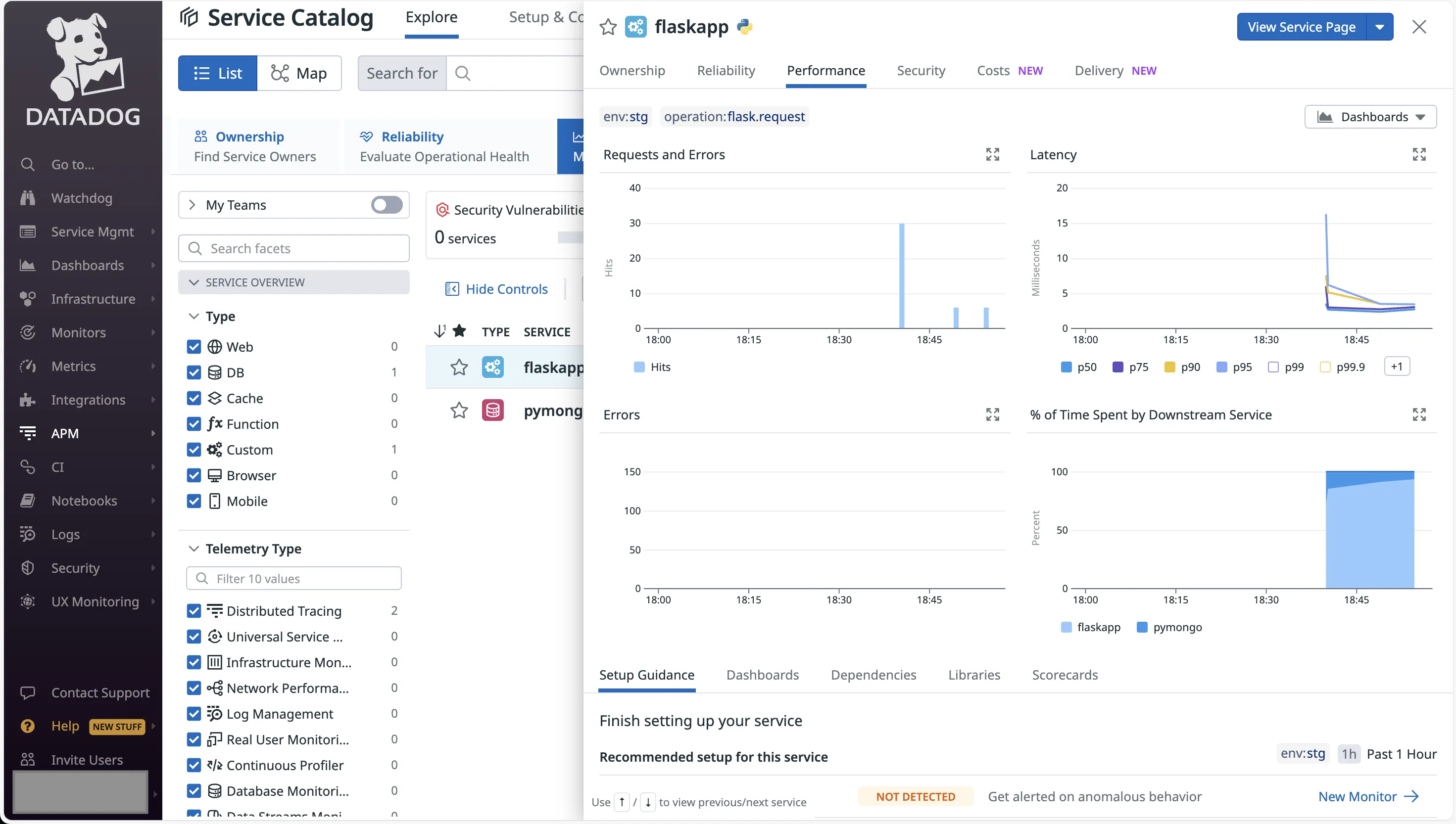 APM in Datadog